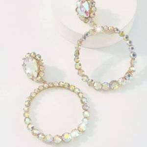 Bedazzled Hoop Earrings